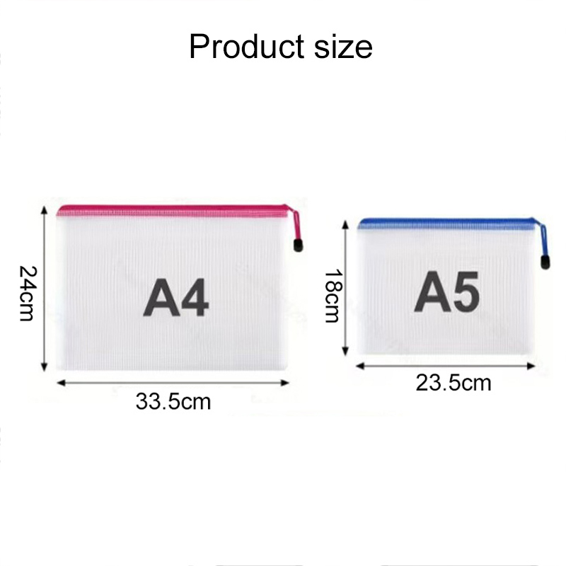 5/20PCS A4/A5 Mesh Zipper Pouc - File Cabinet Drawer ulasan dan harga