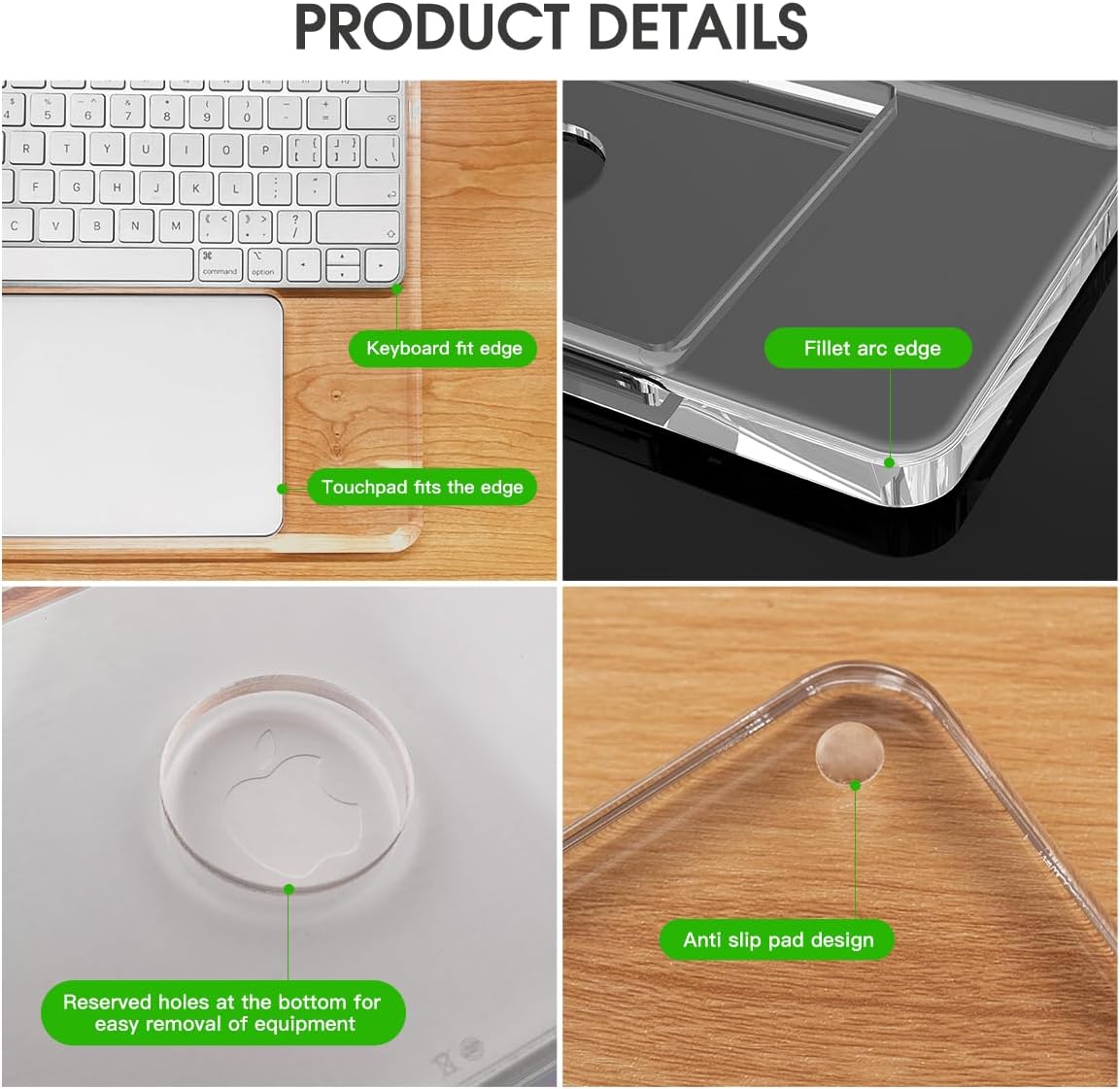 Transparent Acrylic Keyboard S - Wrist Rest Pad ulasan dan harga