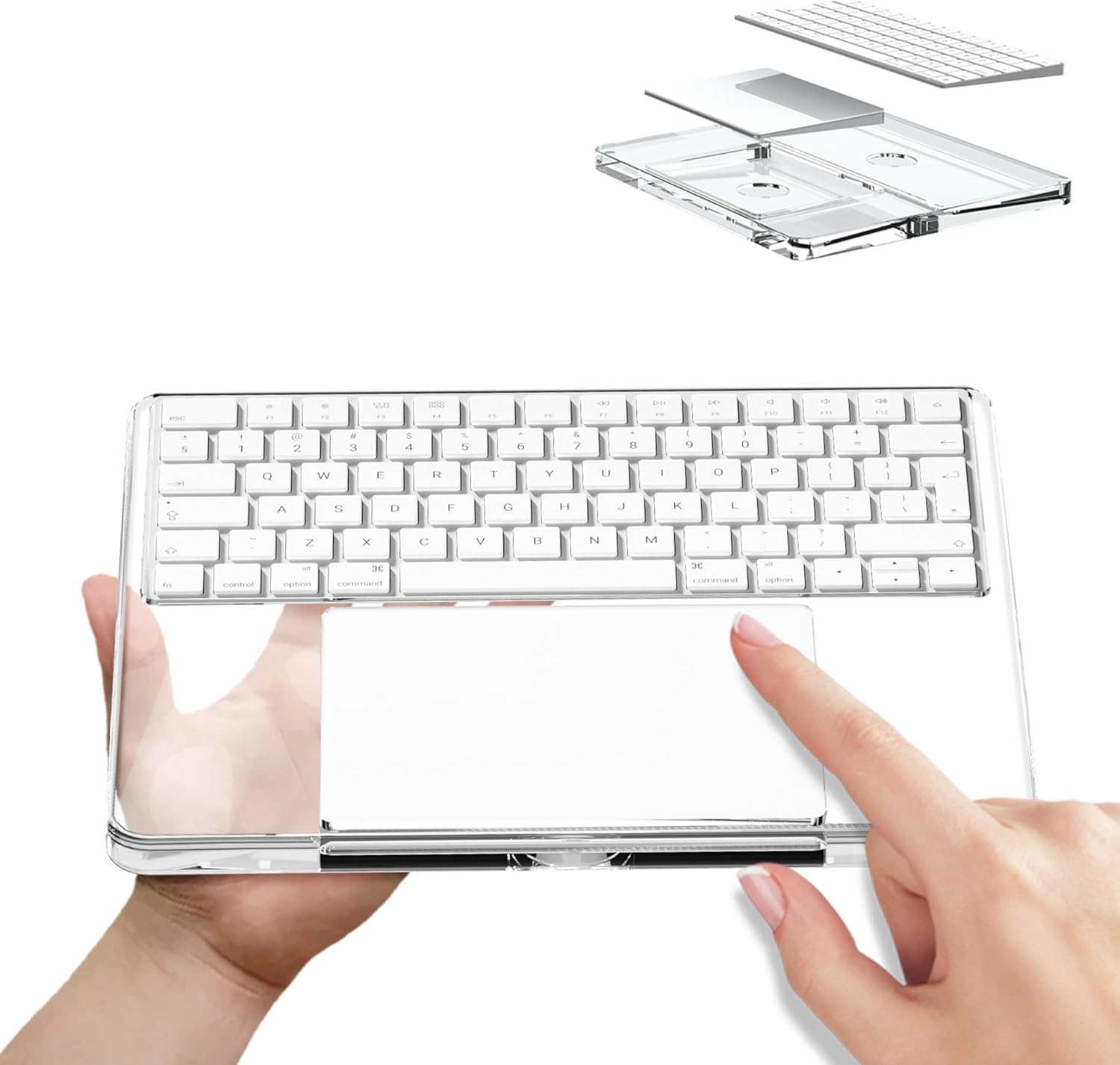 Transparent Acrylic Keyboard S - Wrist Rest Pad ulasan dan harga