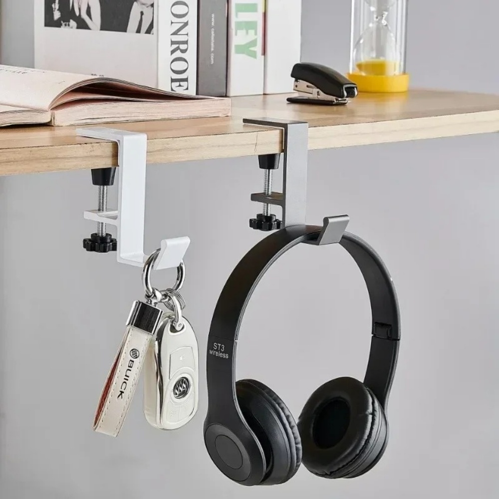 1/2pc Adjustable Desk Edge Hoo - Home Office Headset ulasan dan harga