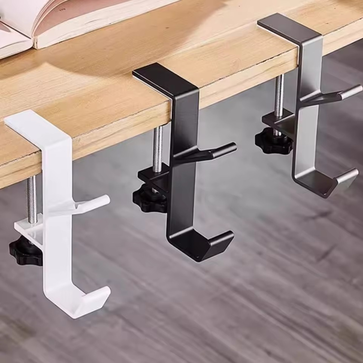 1/2pc Adjustable Desk Edge Hoo - Home Office Headset ulasan dan harga